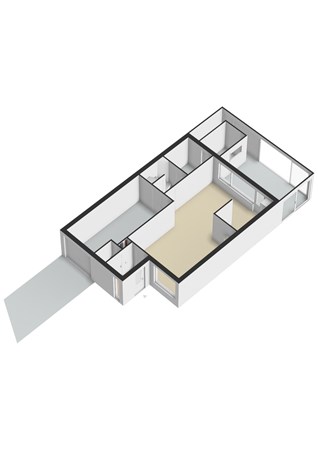 Plattegrond - Hendrik Van Veldekestraat 50, 6367 SC Voerendaal - Hendrik van Veldekestraat 50 Voerendaal - Begane grond 3D.jpg